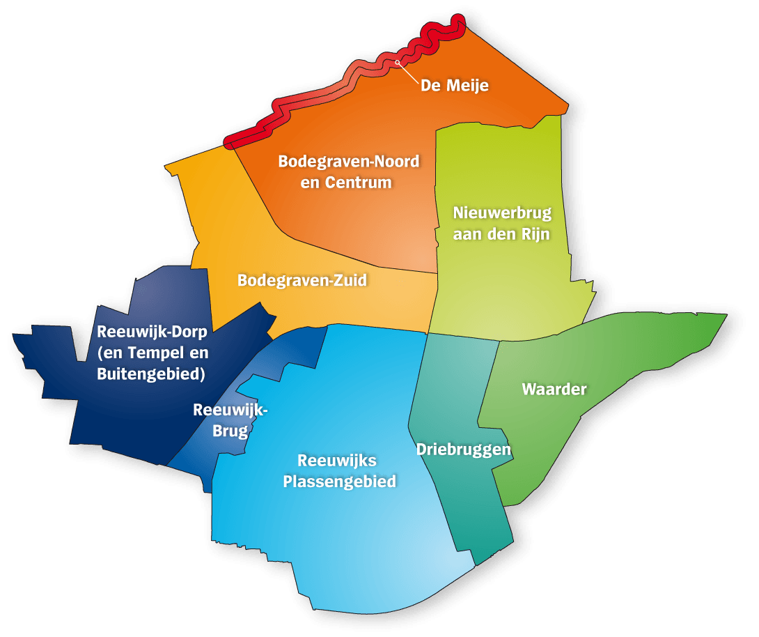 Kaart Bodegraven-Reeuwijk