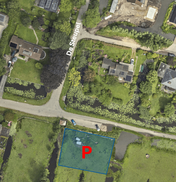 Foto van locatie tijdelijk parkeerterrein de Steupel